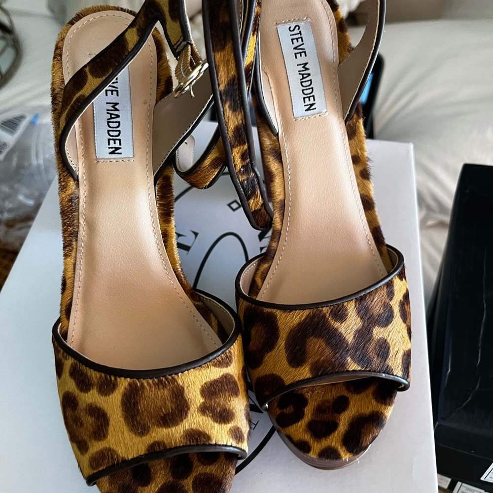 Steve Madden Leopard Print Heels